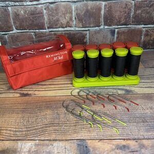 Remington All‎ That Hot Rollers Travel 10 Curlers w Clips / Case Tested! H-1015